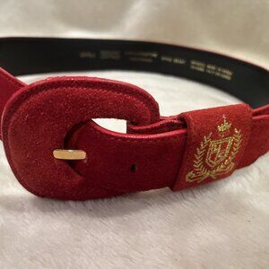 Red Suede Belt